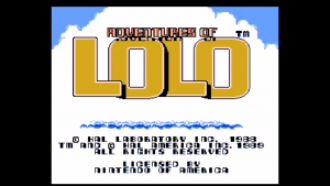 Adventure of Lolo - Title Card